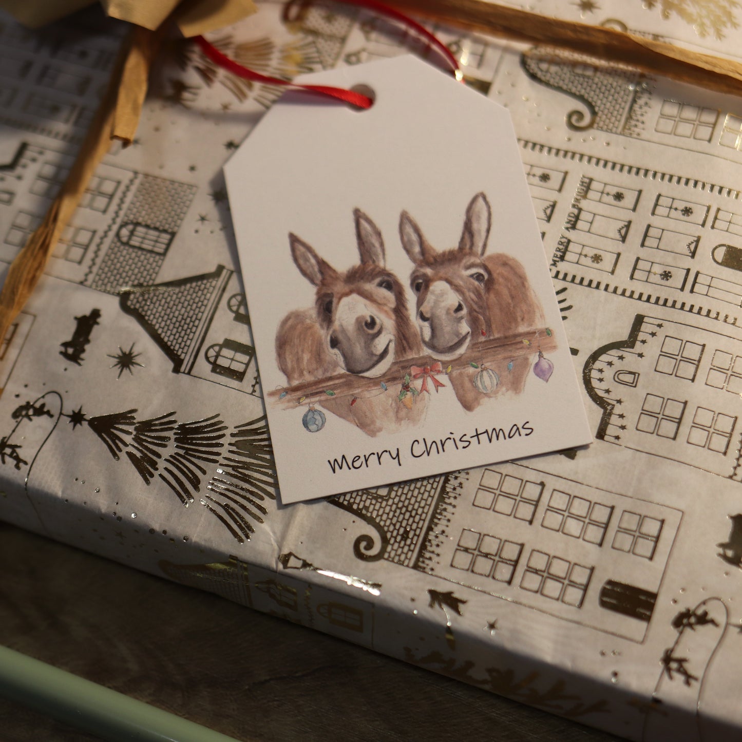 Festive Donkey Gift Tags