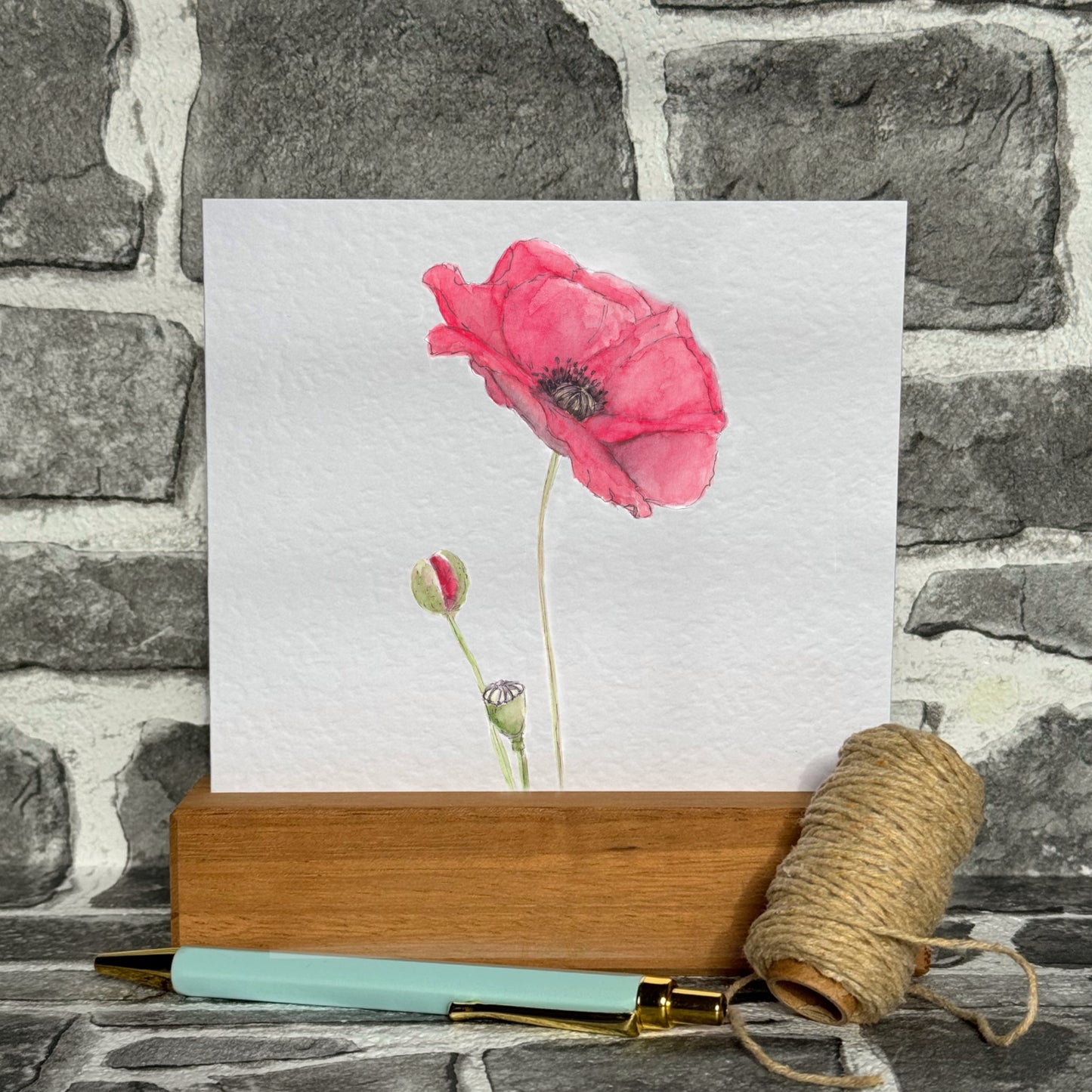 Poppy Greetings Card