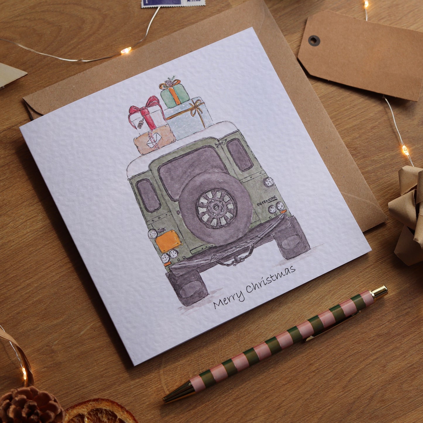 Defender Presents Greeting Card