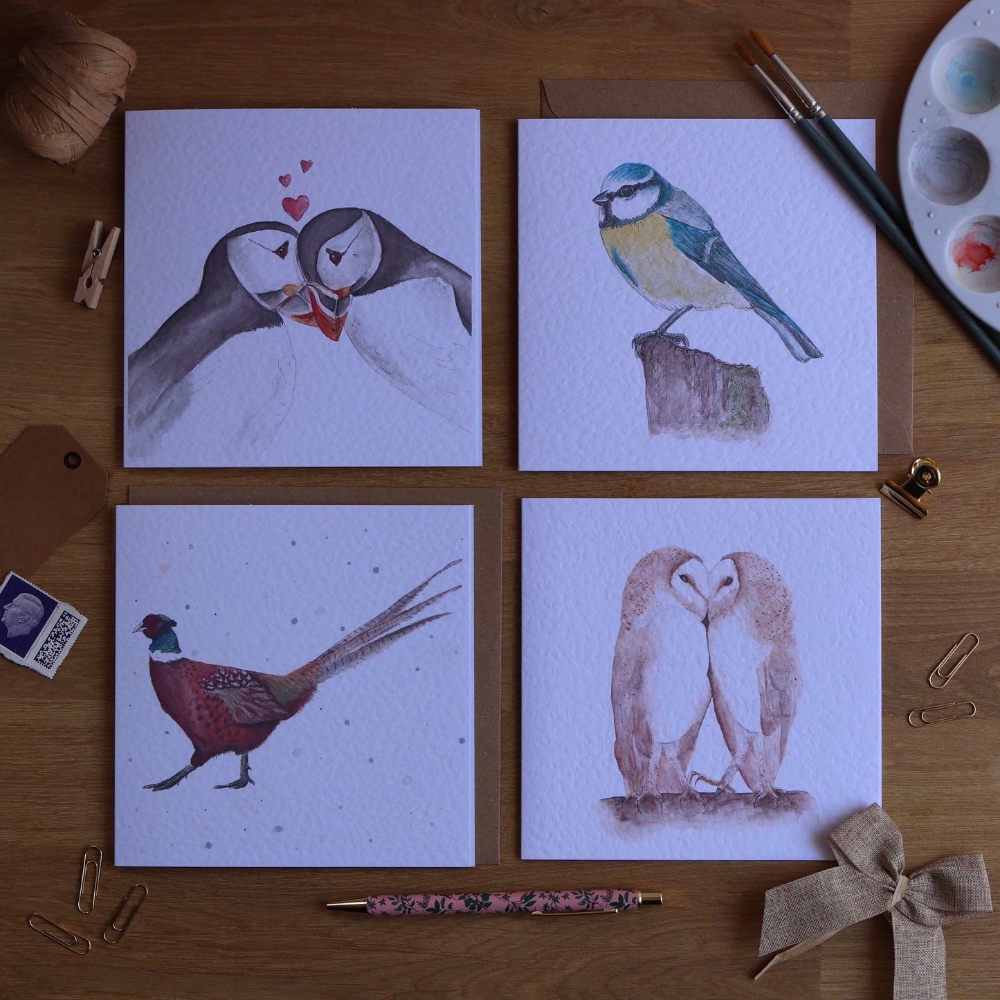 Puffin Love Greetings Card