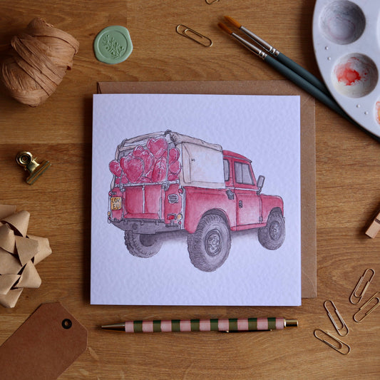 Defender With Love Greetings Card