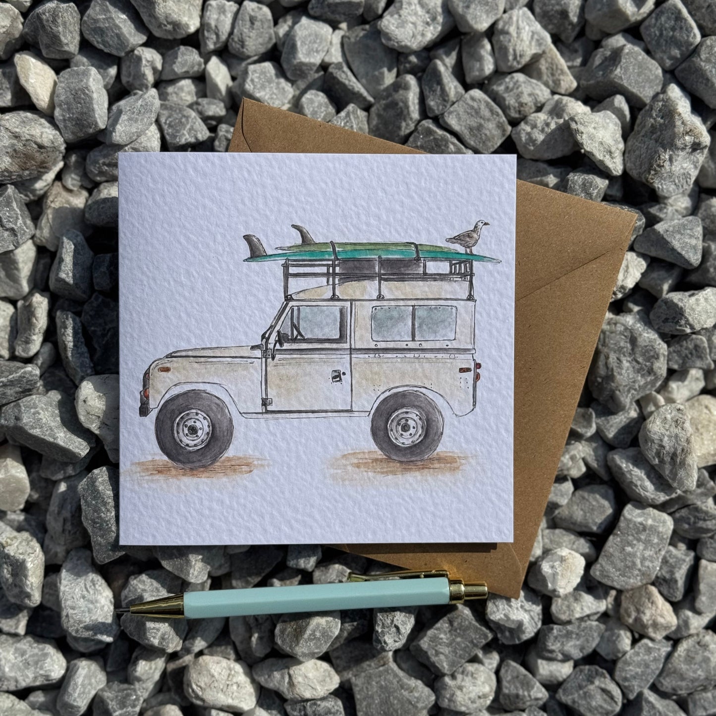 Surf Defender Greetings Card