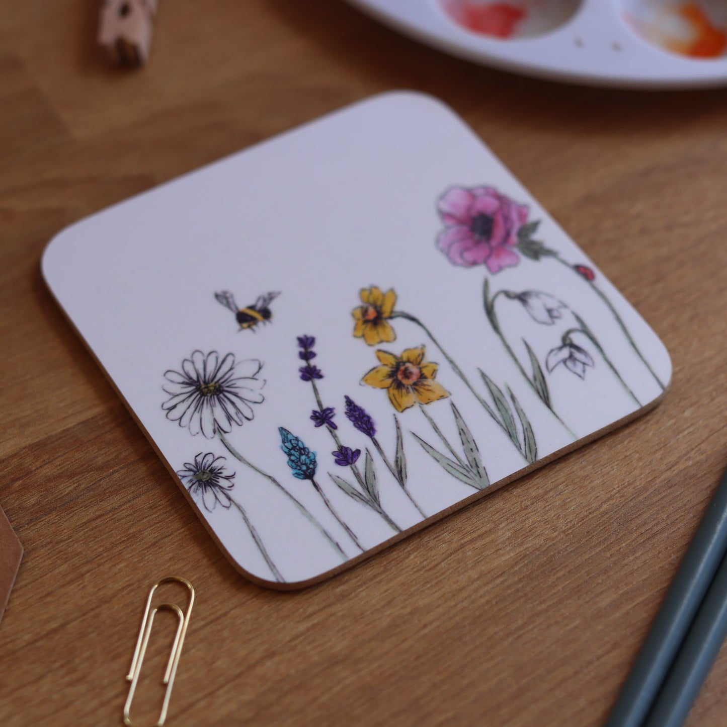 Spring Flower Coaster