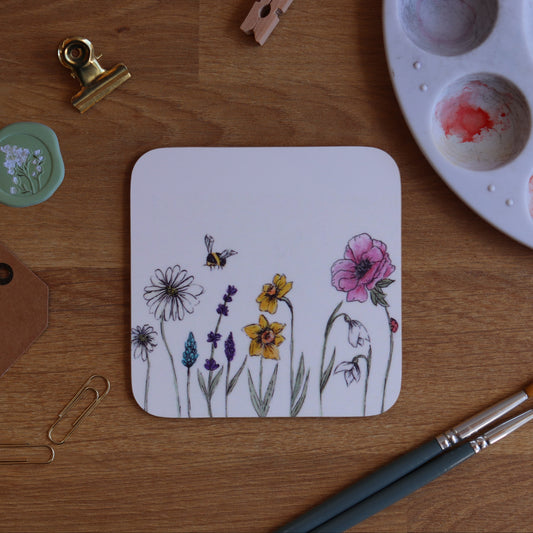 Spring Flower Coaster