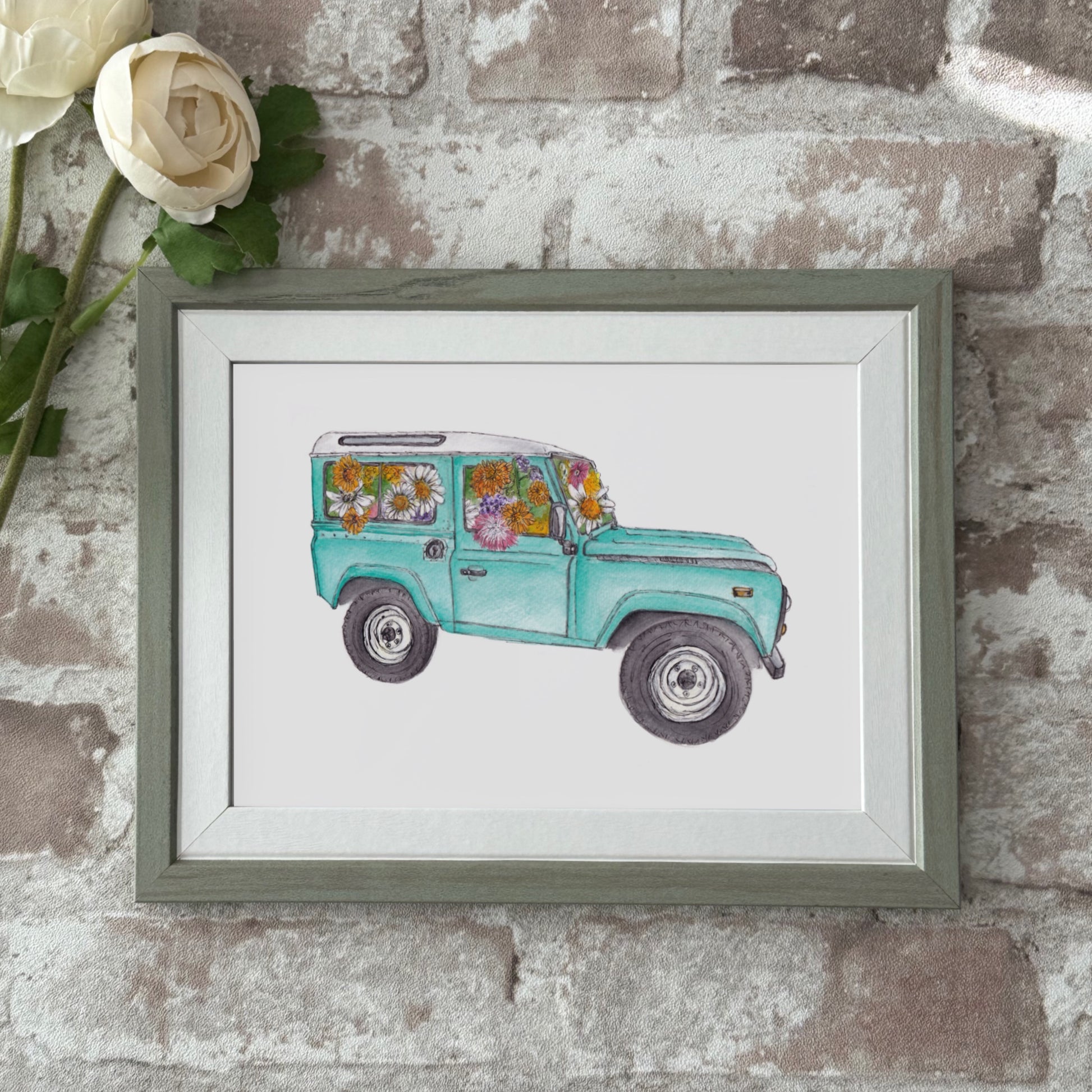 Flower defender print