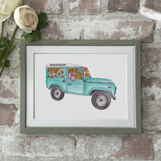 Flower defender print