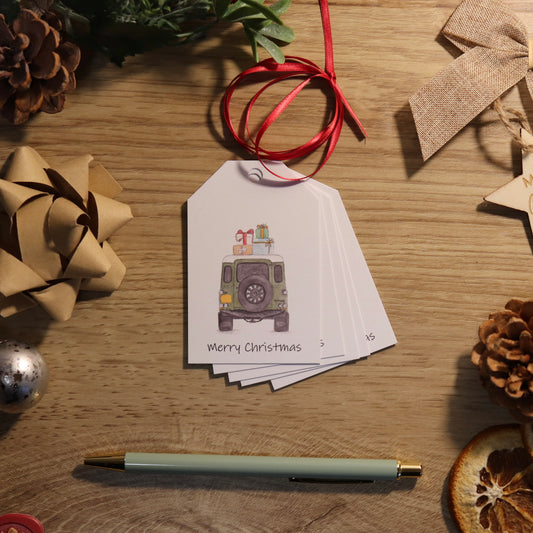 Defender Christmas Gift Tags