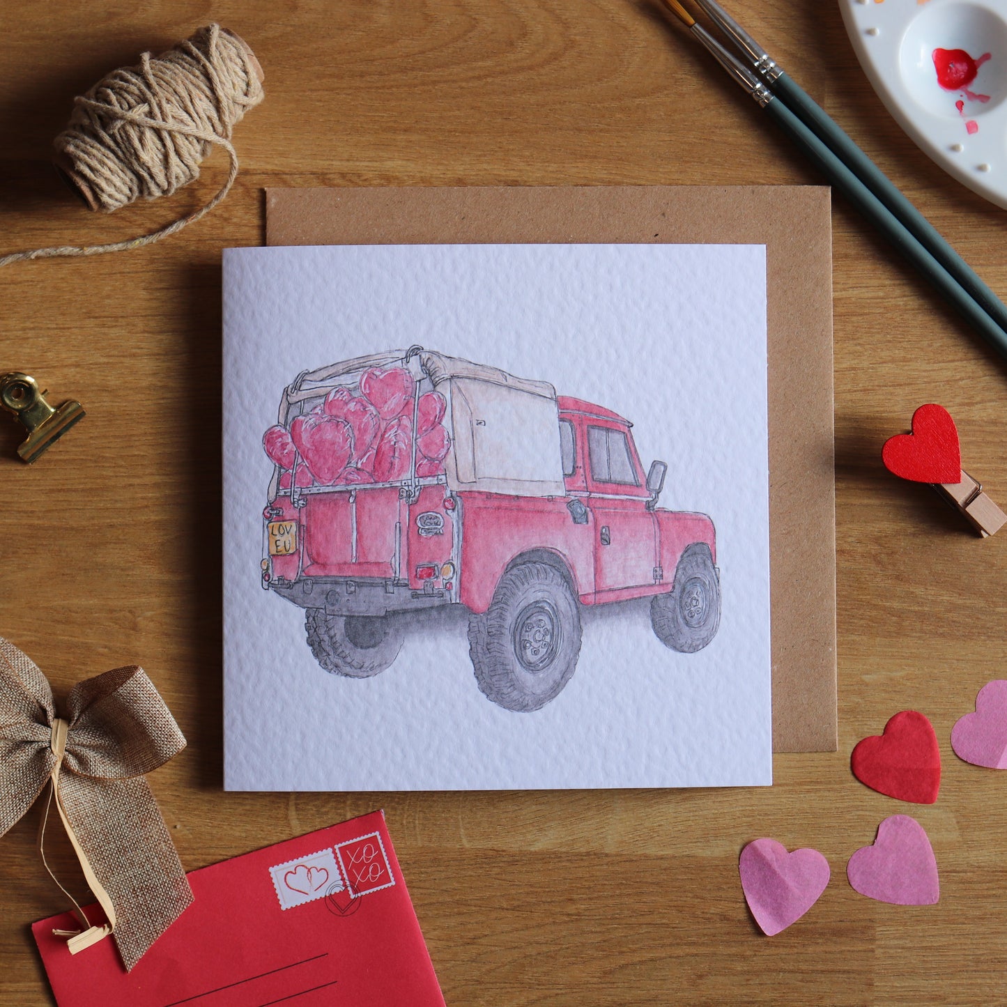 Defender With Love Greetings Card