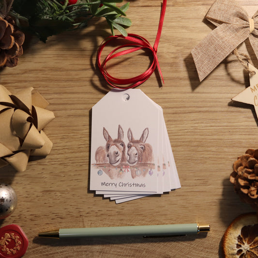 Festive Donkey Gift Tags