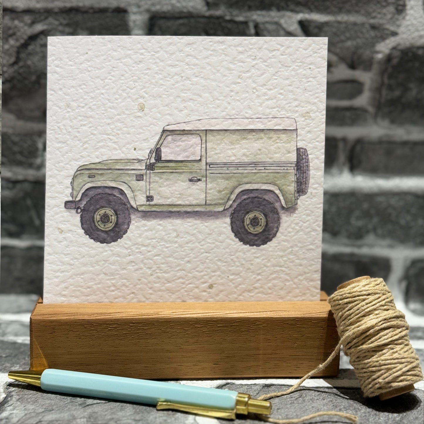 Defender greetings card