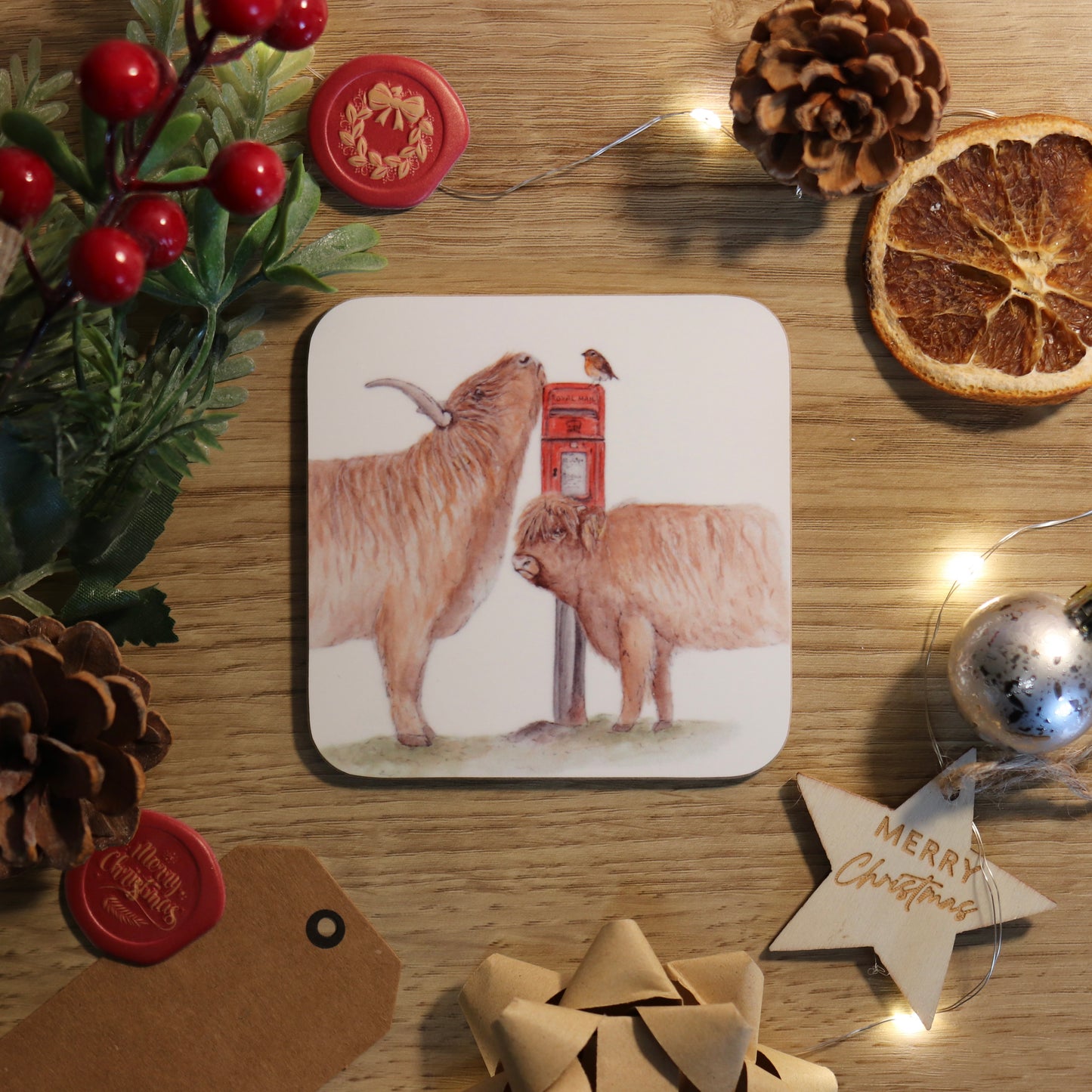 Highland Cows Coaster
