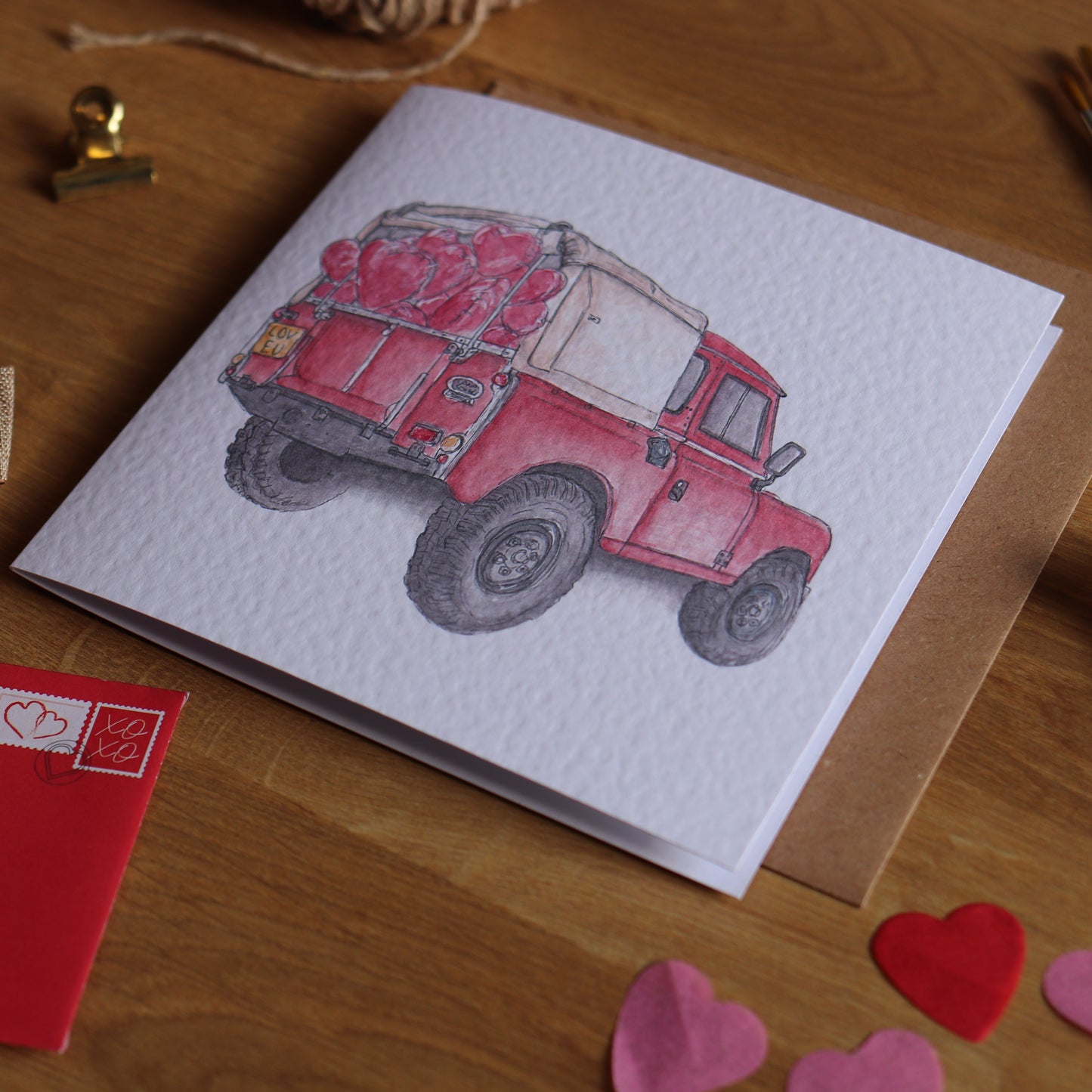 Defender With Love Greetings Card