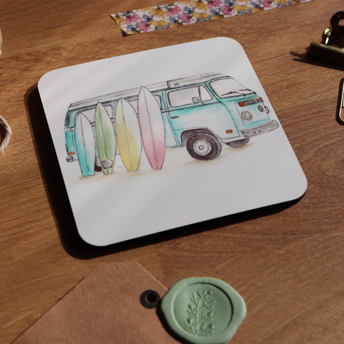 Surf Campervan Coaster