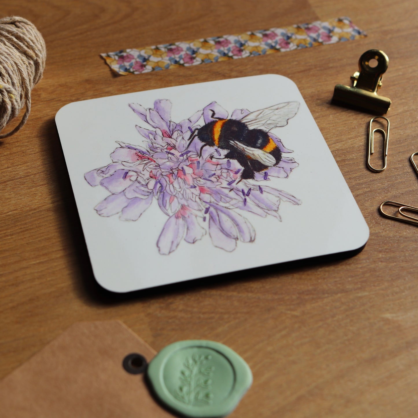 Flower Bee Coaster