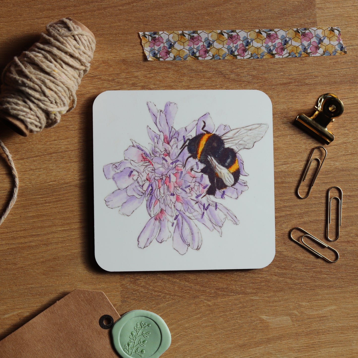 Flower Bee Coaster
