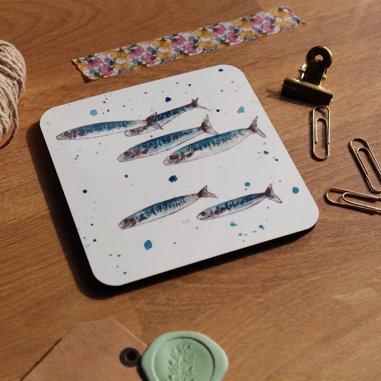 Blue Fish Coaster