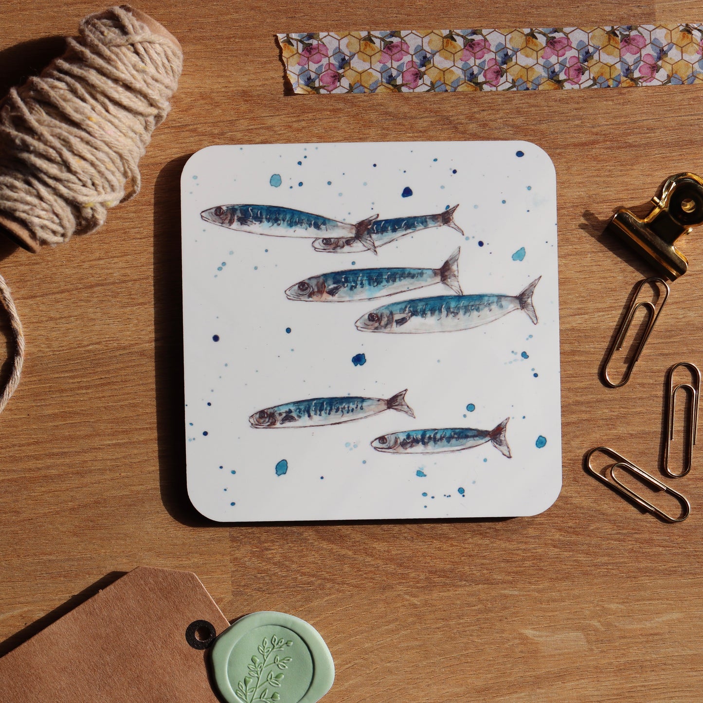 Blue Fish Coaster