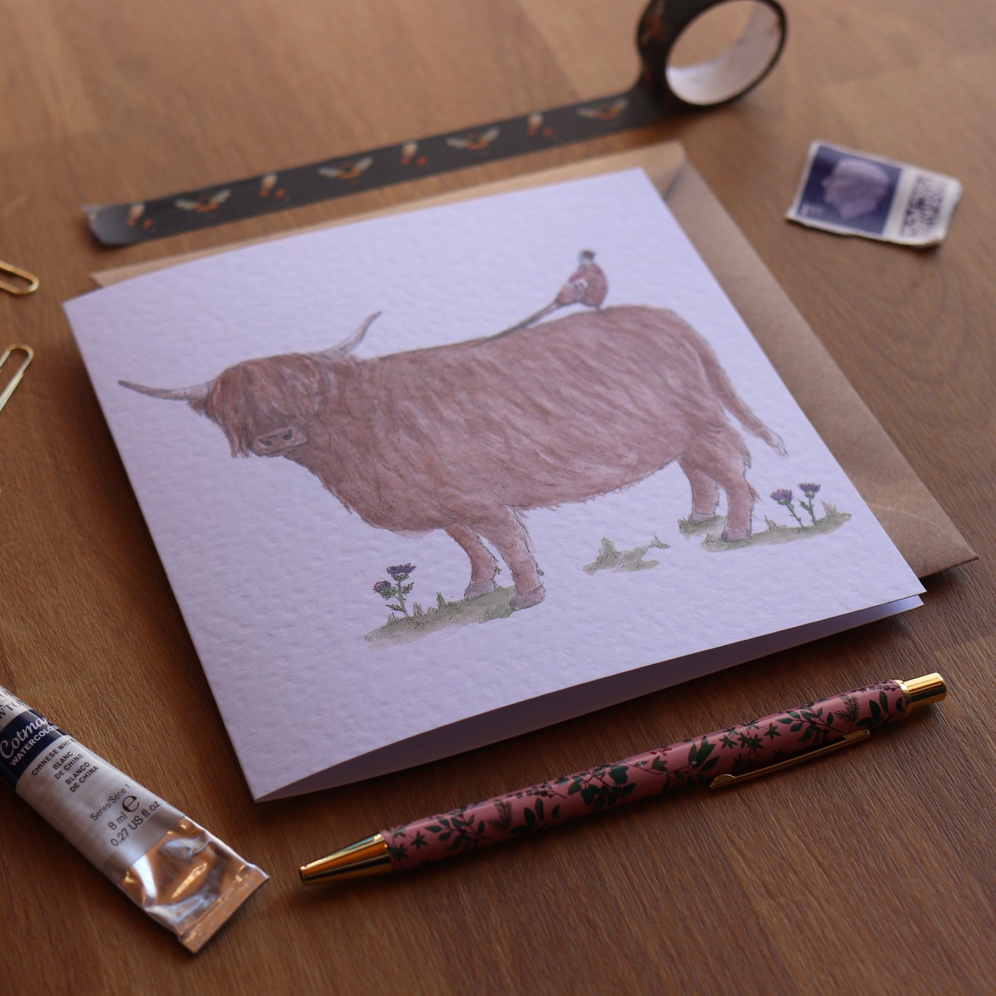 Highland Cow Greeting Card