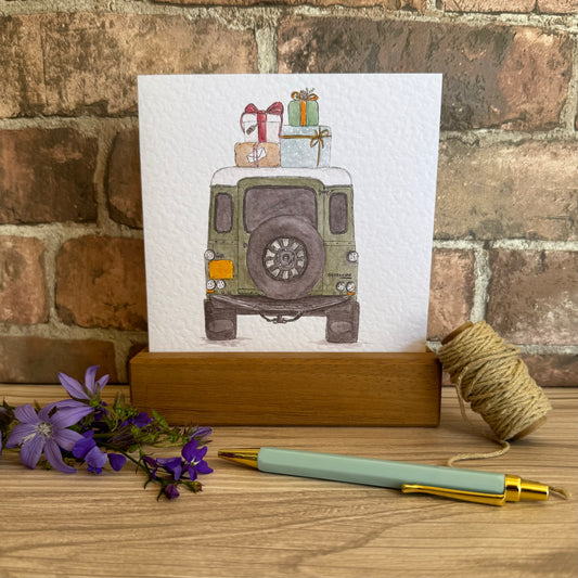 Defender Presents Greeting Card