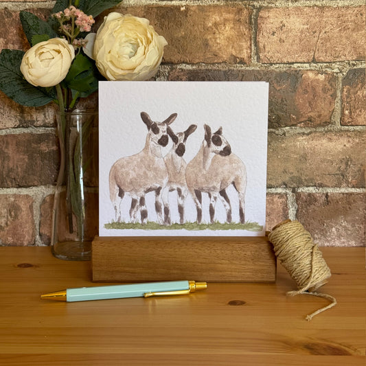 Blue Leicestershire Greeting Card