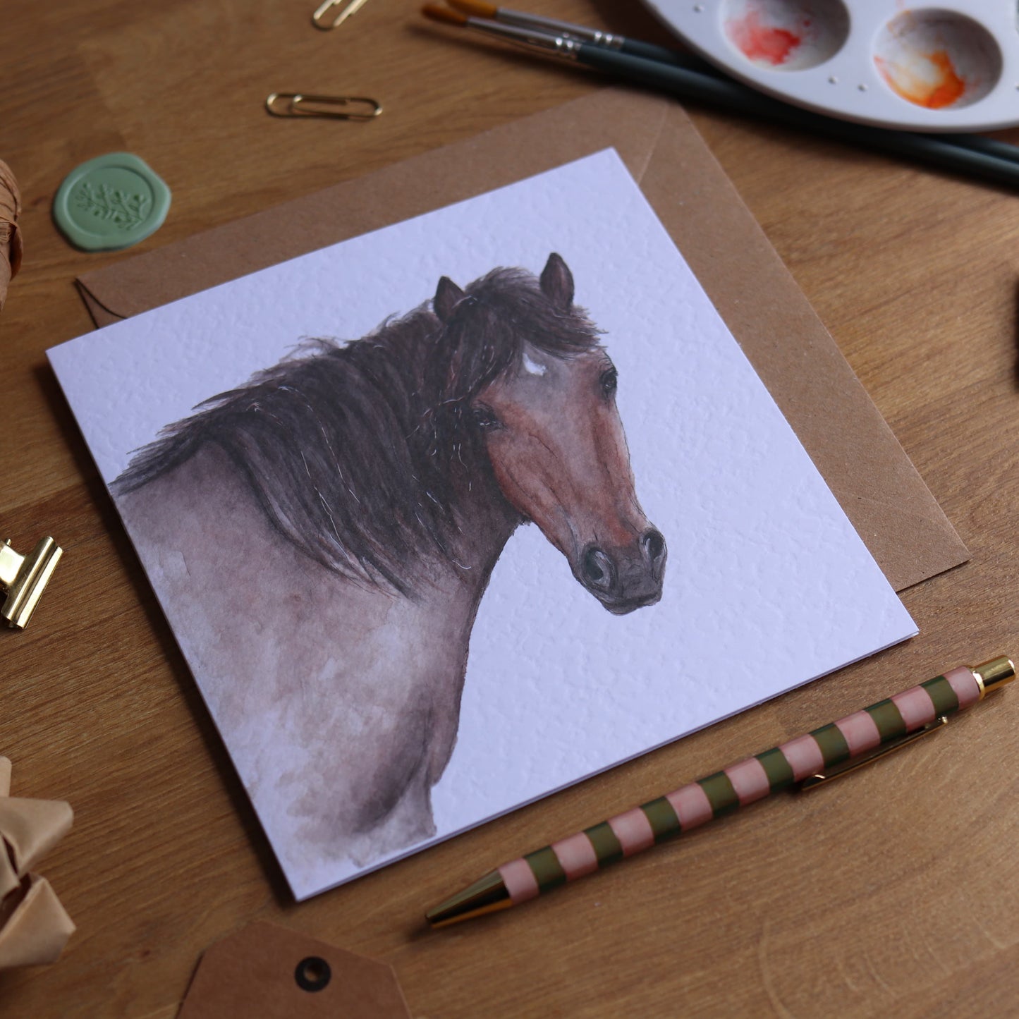 New forest pony greeting card