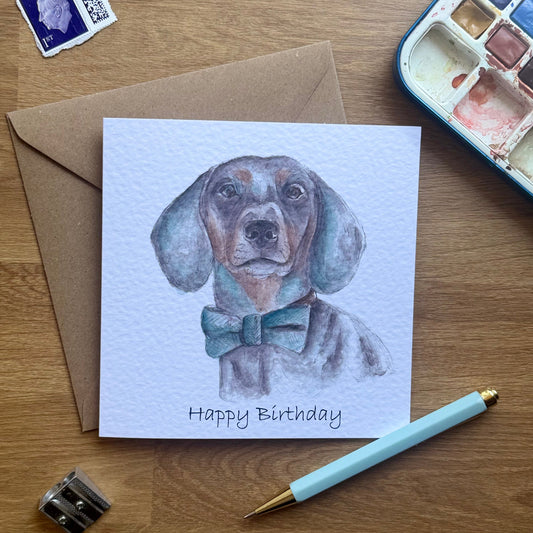 Dachshund Birthday Card