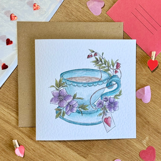 Teacup Greeting Card