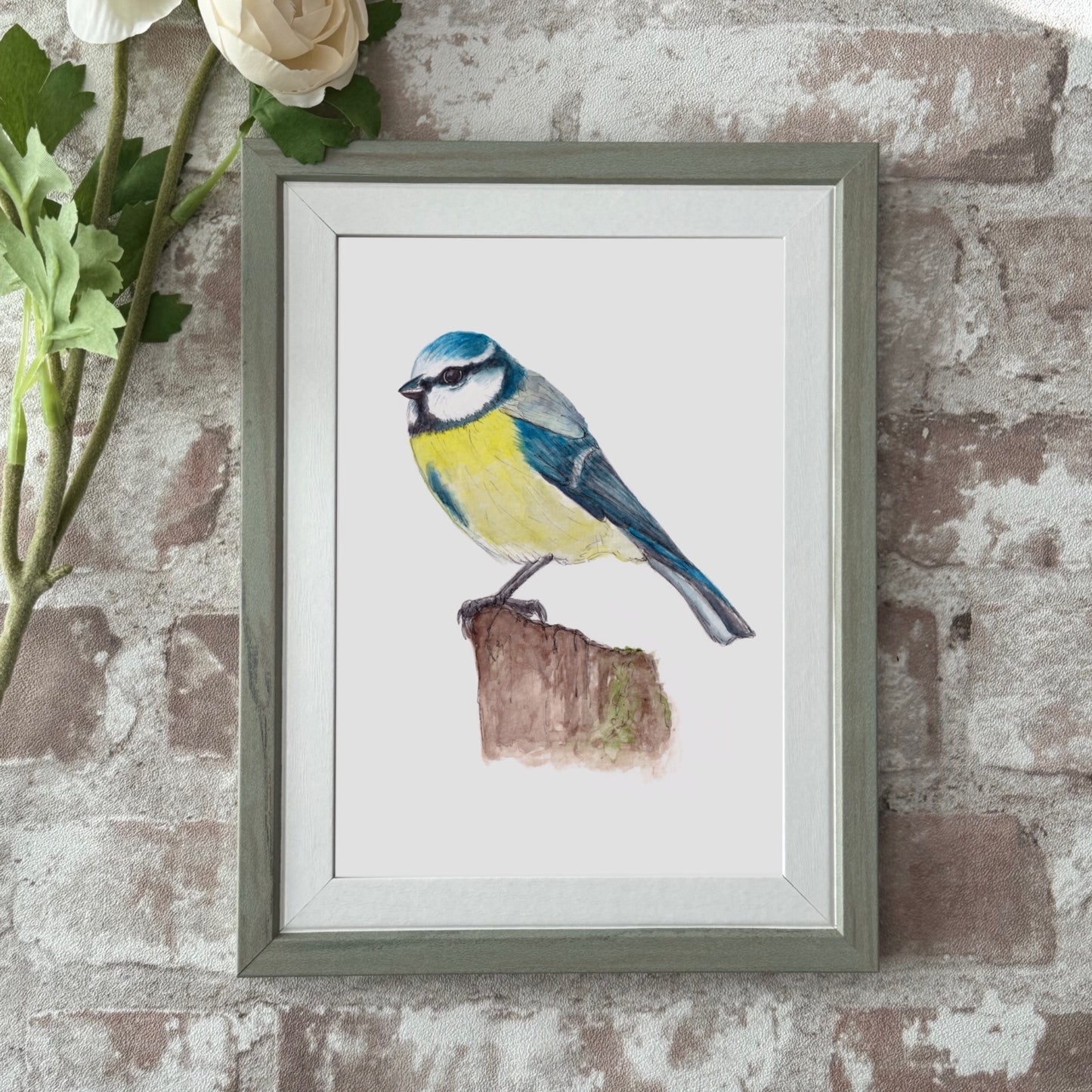 Blue tit print
