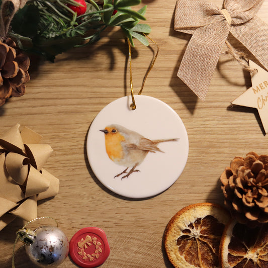 Robin Ceramic Ornament