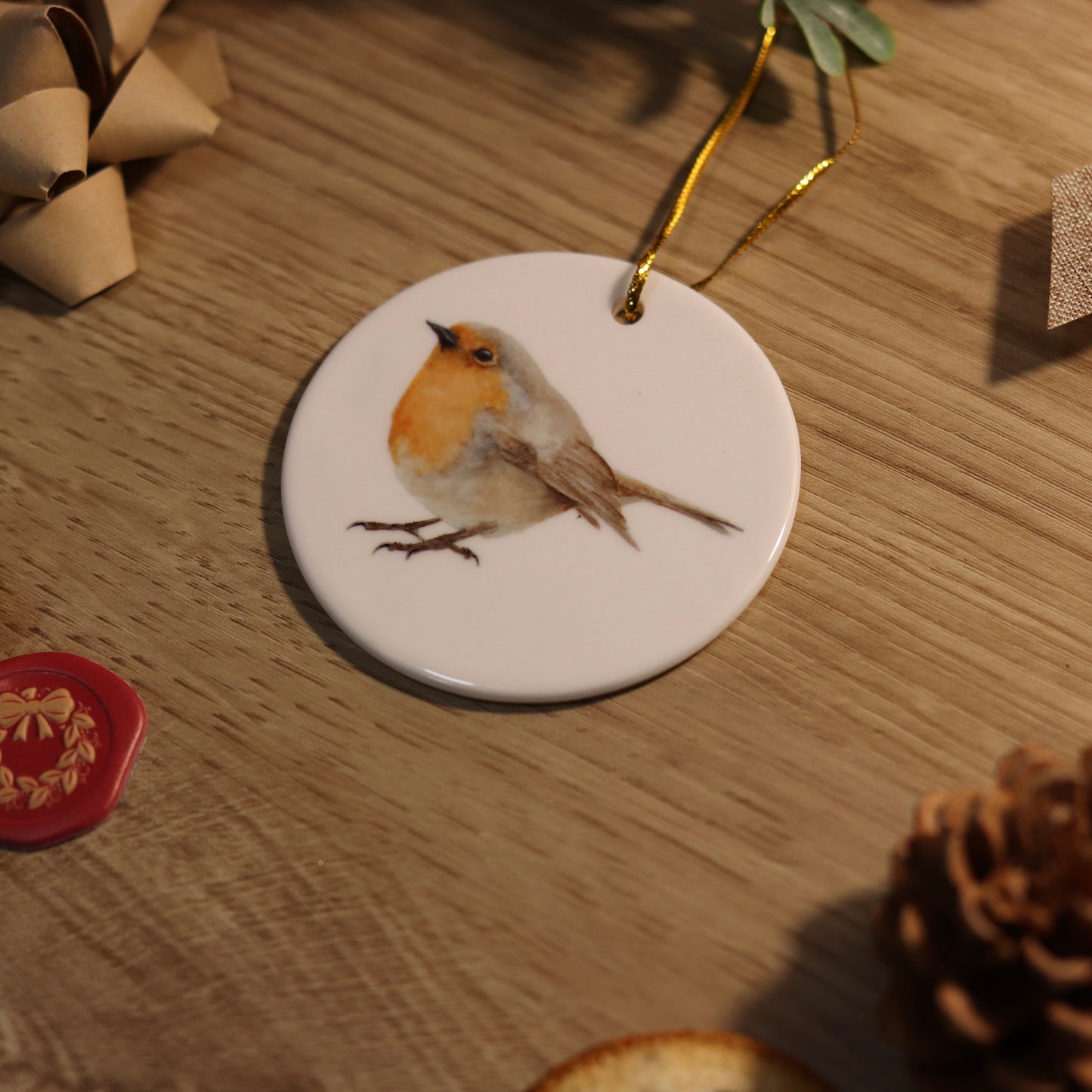 Robin Ceramic Ornament